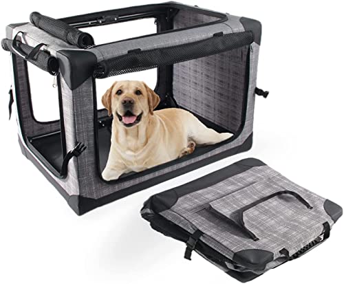 ALL FOR PAWS Dog Crate Dog Carrier Pet Carrier 4 Door Folding Dog Cage Dog Crates & Kennels for Indoor and Outdoor Use von ALL FOR PAWS