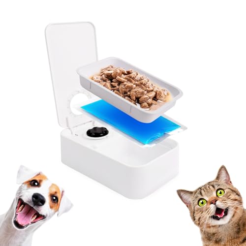 ALL FOR PAWS Automatischer Katzenfutterspender 2 Mahlzeit Hundefutterspender mit Eisbeutel, Für Trocken- und Nassfutter geeignet mit 48-Stunden-Timer, Spülmaschinenfest, (1-Mahlzeiten-Futterspender) ALL FOR PAWS Automatischer Katzenfutterspender 2 Mahlzeit Hundefutterspender mit Eisbeutel, Für Trocken- und Nassfutter geeignet mit 48-Stunden-Timer, Spülmaschinenfest, (1-Mahlzeiten-Futterspender) von ALL FOR PAWS