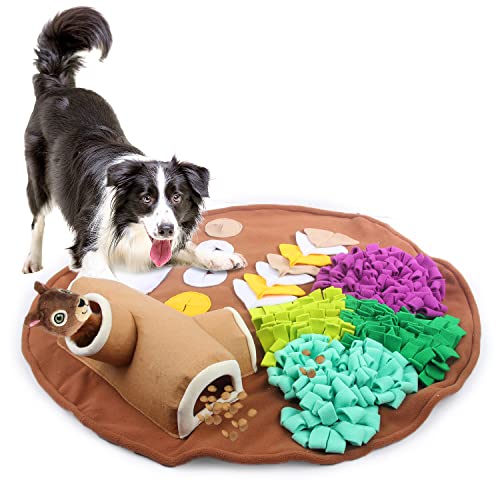 ALL FOR PAWS Schnüffelmatte für Hunde Futter Schnüffelfuttermatte Hund Gehirnspiele Puzzle-Spielzeug für Langeweile, fördert natürliche Futterfähigkeiten für Hunde, Leckerli-Spender für drinnen von ALL FOR PAWS