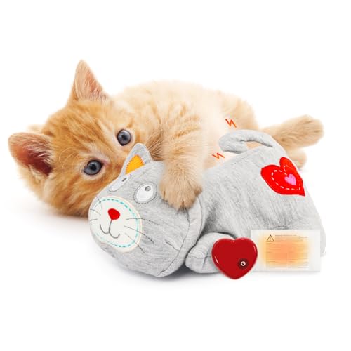 ALL FOR PAWS Herzschlag Katze Beruhigendes Spielzeug Herzschlag Kitty Gefüllte Plüsch Warme Spielzeug für Katzen Komfort Kitty Stress Linderung und Schlafhilfe ALL FOR PAWS Herzschlag Katze Beruhigendes Spielzeug Herzschlag Kitty Gefüllte Plüsch Warme Spielzeug für Katzen Komfort Kitty Stress Linderung und Schlafhilfe von ALL FOR PAWS