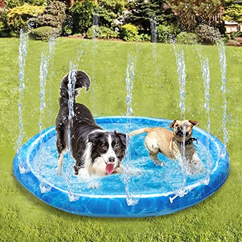 ALL FOR PAWS Hunde-Sprinkler-Pad, Wasserspritz-Spielmatte, für Sommer im Freien, Sommer, Garten, Sprinkle und Splash Spielmatte, Spielzeug für Kinder und Haustiere,130CM ALL FOR PAWS Hunde-Sprinkler-Pad, Wasserspritz-Spielmatte, für Sommer im Freien, Sommer, Garten, Sprinkle und Splash Spielmatte, Spielzeug für Kinder und Haustiere,130CM von ALL FOR PAWS