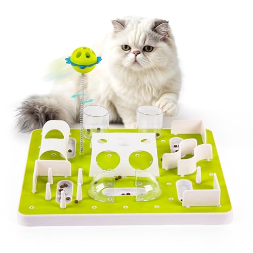ALL FOR PAWS Interaktives Katzenspielzeug mit Leckerlibehälter & Katzenminze - Futterlabyrinth & Denkspiel für Kätzchen - Intelligentes Lernspielzeug für Katzen ALL FOR PAWS Interaktives Katzenspielzeug mit Leckerlibehälter & Katzenminze - Futterlabyrinth & Denkspiel für Kätzchen - Intelligentes Lernspielzeug für Katzen von ALL FOR PAWS