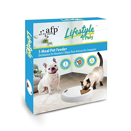ALL FOR PAWS Lifestyle Automatischer Futterspender für Haustiere, 5 Mahlzeiten, 7,62 kg von ALL FOR PAWS