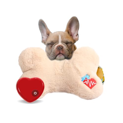 ALL FOR PAWS Kuscheltier für Hunde, Welpenspielzeug Hunde Herzschlag Plüschtier Welpe Verhaltenshilfe Plüschtier Haustier Plüschtier… (Pink Pillow (One Heartbeat)) von ALL FOR PAWS