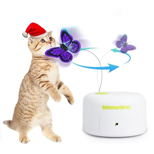 ALL FOR PAWS Interactive Motion Activate Cat Butterfly Toy with One Replacement Flashing Butterflies Toy(Motion Butterfly) ALL FOR PAWS Interactive Motion Activate Cat Butterfly Toy with One Replacement Flashing Butterflies Toy(Motion Butterfly) von ALL FOR PAWS