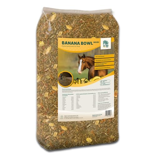 ALL-WIN Horse Banana Bowl Mash 15 kg | Getreidefreies Pferdefutter ohne Zuckerzusatz | Mit Leinsaat, Banane & Karotte | Hohe Schmackhaftigkeit – unterstützt Verdauung & Regeneration ALL-WIN Horse Banana Bowl Mash 15 kg | Getreidefreies Pferdefutter ohne Zuckerzusatz | Mit Leinsaat, Banane & Karotte | Hohe Schmackhaftigkeit – unterstützt Verdauung & Regeneration von ALL-WIN