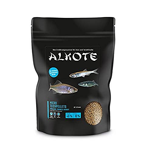 AL-KO-TE, 3-Jahreszeitenfutter, Teichpellets für kleine Teichfische, 1, 5 mm, Micro Teichpellets, 600 g von ALLCO Premium