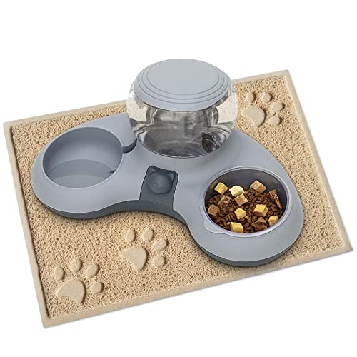 ALLSOPETS Doppelnapf Katzen 2 in 1 Futternapf Katzen Katzenfutternäpfe mit Automatischem Wasserspender Abnehmbare Futternapf für Kleine Hunde Katzen Kätzchen Welpen Hasen Grau B ALLSOPETS Doppelnapf Katzen 2 in 1 Futternapf Katzen Katzenfutternäpfe mit Automatischem Wasserspender Abnehmbare Futternapf für Kleine Hunde Katzen Kätzchen Welpen Hasen Grau B von ALLSOPETS