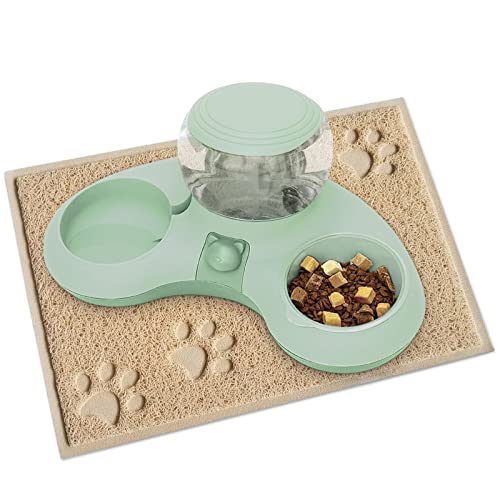 ALLSOPETS Doppelnapf Katzen 2 in 1 Futternapf Katzen Katzenfutternäpfe mit Automatischem Wasserspender Abnehmbare Futternapf für Kleine Hunde Katzen Kätzchen Welpen Hasen Grün B ALLSOPETS Doppelnapf Katzen 2 in 1 Futternapf Katzen Katzenfutternäpfe mit Automatischem Wasserspender Abnehmbare Futternapf für Kleine Hunde Katzen Kätzchen Welpen Hasen Grün B von ALLSOPETS