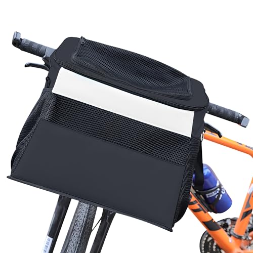 ALLSOPETS Fahrradkorb Vorne für Hunde, Faltbar Haustier Fahrradtasche, Atmungsaktive hundefahrradkorb, Abnehmbare Hunde Fahrrad Korb mit Sicherheitsgurt, Einfache Installation, Schwarz ALLSOPETS Fahrradkorb Vorne für Hunde, Faltbar Haustier Fahrradtasche, Atmungsaktive hundefahrradkorb, Abnehmbare Hunde Fahrrad Korb mit Sicherheitsgurt, Einfache Installation, Schwarz von ALLSOPETS