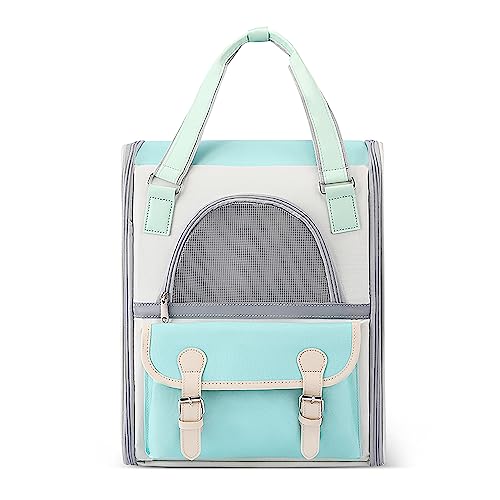 ALLSOPETS Haustier Rucksack mit Netzfenster Tragbare und Faltbare Hunderucksack für Katzen und Hunde Welpen Bequem Atmungsaktiv Katzenrucksack Perfekt für Reisen Wandern Spazierengehen Blau ALLSOPETS Haustier Rucksack mit Netzfenster Tragbare und Faltbare Hunderucksack für Katzen und Hunde Welpen Bequem Atmungsaktiv Katzenrucksack Perfekt für Reisen Wandern Spazierengehen Blau von ALLSOPETS