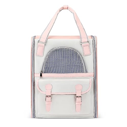 ALLSOPETS Haustier Rucksack mit Netzfenster Tragbare und Faltbare Hunderucksack für Katzen und Hunde Welpen Bequem Atmungsaktiv Katzenrucksack Perfekt für Reisen Wandern Spazierengehen Rosa ALLSOPETS Haustier Rucksack mit Netzfenster Tragbare und Faltbare Hunderucksack für Katzen und Hunde Welpen Bequem Atmungsaktiv Katzenrucksack Perfekt für Reisen Wandern Spazierengehen Rosa von ALLSOPETS
