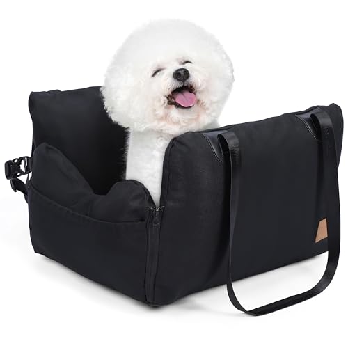 ALLSOPETS Hund Autositz Verstellbarer Haustiersitz für kleine Hunde und Katzen mit Aufblasbarer Tasche tragbare Haustier-Tragetasche Hunde-Reiseautositz mit Sicherheitsleine Passend Schwarz ALLSOPETS Hund Autositz Verstellbarer Haustiersitz für kleine Hunde und Katzen mit Aufblasbarer Tasche tragbare Haustier-Tragetasche Hunde-Reiseautositz mit Sicherheitsleine Passend Schwarz von ALLSOPETS