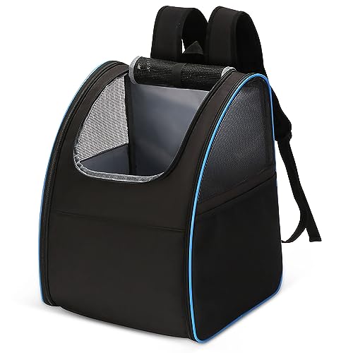 ALLSOPETS Hunderucksack, Faltbarer Haustierrucksack für Katzen und Hunde, Atmungsaktive Katzentragetasche mit abnehmbares Wendekissen – Perfekt für Reisen Wandern Spazierengehen, Schwarz Blau ALLSOPETS Hunderucksack, Faltbarer Haustierrucksack für Katzen und Hunde, Atmungsaktive Katzentragetasche mit abnehmbares Wendekissen – Perfekt für Reisen Wandern Spazierengehen, Schwarz Blau von ALLSOPETS