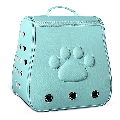 ALLSOPETS Hunderucksack, Faltbarer Haustierrucksack für Katzen und kleine Hunde, Tragbar Transporttasche für Haustiere mit Verstellbarem Schultergurt, Perfekt für Reisen, Blau ALLSOPETS Hunderucksack, Faltbarer Haustierrucksack für Katzen und kleine Hunde, Tragbar Transporttasche für Haustiere mit Verstellbarem Schultergurt, Perfekt für Reisen, Blau von ALLSOPETS