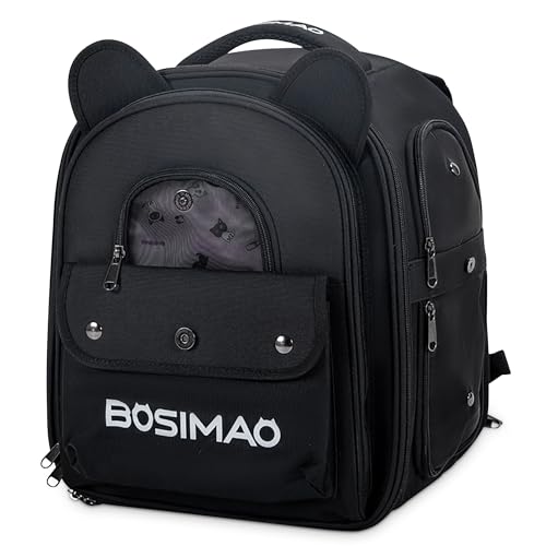 ALLSOPETS Hunderucksack Erweiterbar Katzen Rucksackträger mit Atmungsaktivem Netzgewebe Haustier-Tragerucksack für Katzen Kleine Hunde Welpen Hunde-Rucksackträger für Reisen Wandern Camping Schwarz ALLSOPETS Hunderucksack Erweiterbar Katzen Rucksackträger mit Atmungsaktivem Netzgewebe Haustier-Tragerucksack für Katzen Kleine Hunde Welpen Hunde-Rucksackträger für Reisen Wandern Camping Schwarz von ALLSOPETS