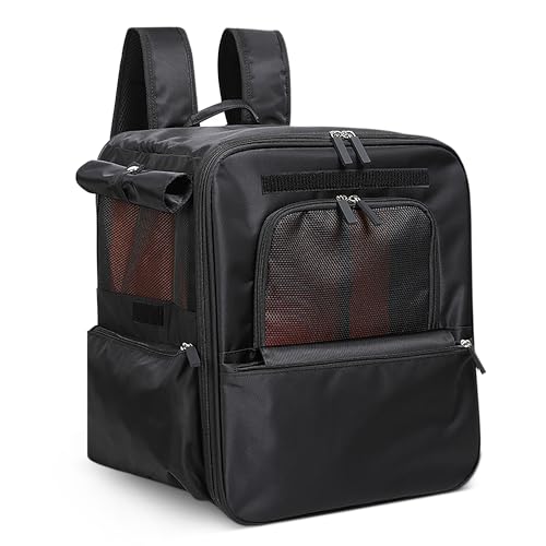 ALLSOPETS Hunderucksack Faltbarer Haustiertragerucksack für Kleine Hunde und Katzen mit Sicherheitsreißverschluss Wasserdichter Langlebiger Katzenrucksack für Reisen Wandern Camping Schwarz ALLSOPETS Hunderucksack Faltbarer Haustiertragerucksack für Kleine Hunde und Katzen mit Sicherheitsreißverschluss Wasserdichter Langlebiger Katzenrucksack für Reisen Wandern Camping Schwarz von ALLSOPETS