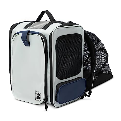 ALLSOPETS Hunderucksack Katzenrucksack Erweiterbarer um 90% Tragbarer Faltbarer Haustiertrage Rucksack mit innerer Sicherheitsleine und Haustiermatten - Ideal für Reisen mit Haustieren Grau ALLSOPETS Hunderucksack Katzenrucksack Erweiterbarer um 90% Tragbarer Faltbarer Haustiertrage Rucksack mit innerer Sicherheitsleine und Haustiermatten - Ideal für Reisen mit Haustieren Grau von ALLSOPETS