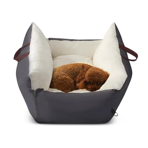 ALLSOPETS Hundesitz Komfortabler Hundebooster Autositz für kleine Hunde mit Sicherheitsleine Tragbares Haustierbett rutschfeste Hundetransportbox für die meisten Autos geeignet Grau ALLSOPETS Hundesitz Komfortabler Hundebooster Autositz für kleine Hunde mit Sicherheitsleine Tragbares Haustierbett rutschfeste Hundetransportbox für die meisten Autos geeignet Grau von ALLSOPETS
