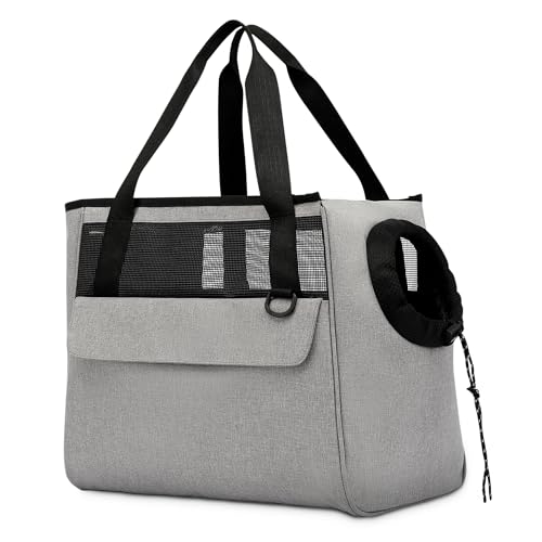 ALLSOPETS Hundetasche Atmungsaktiv Katzentasche Haustiertragetasche Schultertasche Hundetragetasche mit Sicherheitsleine und Taschen Haustiertasche für kleinen Hund Welpen Katzen Grau ALLSOPETS Hundetasche Atmungsaktiv Katzentasche Haustiertragetasche Schultertasche Hundetragetasche mit Sicherheitsleine und Taschen Haustiertasche für kleinen Hund Welpen Katzen Grau von ALLSOPETS