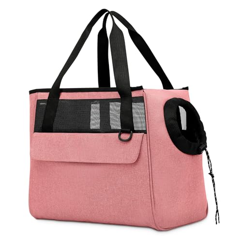 ALLSOPETS Hundetasche Atmungsaktiv Katzentasche Haustiertragetasche Schultertasche Hundetragetasche mit Sicherheitsleine und Taschen Haustiertasche für kleinen Hund Welpen Katzen Rosa ALLSOPETS Hundetasche Atmungsaktiv Katzentasche Haustiertragetasche Schultertasche Hundetragetasche mit Sicherheitsleine und Taschen Haustiertasche für kleinen Hund Welpen Katzen Rosa von ALLSOPETS