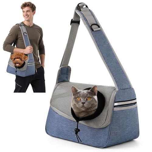 ALLSOPETS Hundetasche Tragetuch Hund Schultertasche Katzentragetasche Haustiere Tasche für Katzen und Hunde Geeignet für Haustiere innerhalb von 5 kg (Königsblau) von ALLSOPETS