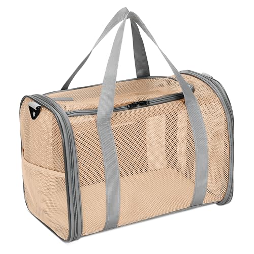 ALLSOPETS Hundetragetasche Katzentasche Faltbare Haustiertasche für Katzen und kleine Hunde Fluggesellschaft zugelassene kleine Hundetasche Weiche Katzentasche Atmungsaktive Reisetasche Gelb ALLSOPETS Hundetragetasche Katzentasche Faltbare Haustiertasche für Katzen und kleine Hunde Fluggesellschaft zugelassene kleine Hundetasche Weiche Katzentasche Atmungsaktive Reisetasche Gelb von ALLSOPETS