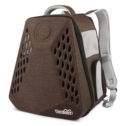 ALLSOPETS Katzen Rucksack Träger Haustier Rucksack für Hunde Katzen Tragbar Transportrucksack Transporttasche für Haustiere Reisen Atmungsaktive Rucksack für große Katzen Kleine Hunde Braun ALLSOPETS Katzen Rucksack Träger Haustier Rucksack für Hunde Katzen Tragbar Transportrucksack Transporttasche für Haustiere Reisen Atmungsaktive Rucksack für große Katzen Kleine Hunde Braun von ALLSOPETS