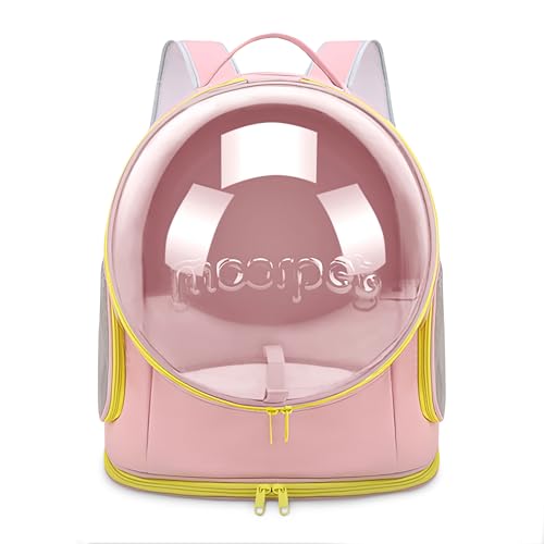 ALLSOPETS Katzenrucksack Träger Bubble Hunderucksack Belüfteter und Zusammenklappbarer Haustierträger für Katzen und Hunde bis zu 7.5KG Tragbarer Reise-Rucksack mit Innerem Sicherheitsgurt Rosa ALLSOPETS Katzenrucksack Träger Bubble Hunderucksack Belüfteter und Zusammenklappbarer Haustierträger für Katzen und Hunde bis zu 7.5KG Tragbarer Reise-Rucksack mit Innerem Sicherheitsgurt Rosa von ALLSOPETS