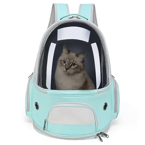 ALLSOPETS Katzenrucksack Träger Hunderucksack Belüfteter und Zusammenklappbarer Haustierträger für Katzen Hunde bis zu 7.5KG Tragbarer Reise-Rucksack mit Innerem Sicherheitsgurt (Grün) ALLSOPETS Katzenrucksack Träger Hunderucksack Belüfteter und Zusammenklappbarer Haustierträger für Katzen Hunde bis zu 7.5KG Tragbarer Reise-Rucksack mit Innerem Sicherheitsgurt (Grün) von ALLSOPETS