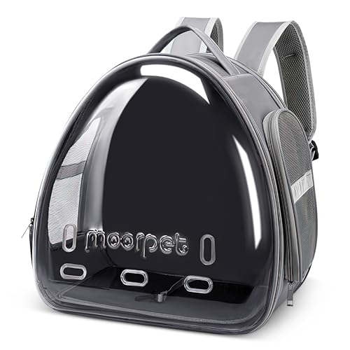 ALLSOPETS Katzenrucksack Träger Transparenter Bubble-Design Zusammenklappbarer Haustierträger für Katzen und Hunde bis zu 7.5KG Tragbarer Reise-Rucksack mit Innerem Sicherheitsgurt Grau ALLSOPETS Katzenrucksack Träger Transparenter Bubble-Design Zusammenklappbarer Haustierträger für Katzen und Hunde bis zu 7.5KG Tragbarer Reise-Rucksack mit Innerem Sicherheitsgurt Grau von ALLSOPETS