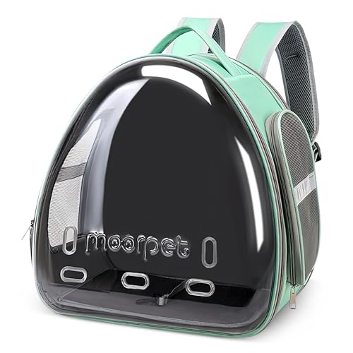 ALLSOPETS Katzenrucksack Träger Transparenter Bubble-Design Zusammenklappbarer Haustierträger für Katzen und Hunde bis zu 7.5KG Tragbarer Reise-Rucksack mit Innerem Sicherheitsgurt Grün ALLSOPETS Katzenrucksack Träger Transparenter Bubble-Design Zusammenklappbarer Haustierträger für Katzen und Hunde bis zu 7.5KG Tragbarer Reise-Rucksack mit Innerem Sicherheitsgurt Grün von ALLSOPETS