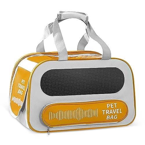 ALLSOPETS Transportbox Katze Hund, Faltbare Haustier Tragetasche, Weiche Seiten Katzentransporter, Faltbare Katzen Transporttasche für Hunde, Atmungsaktiv Bequem mit Abnehmbarer Matte Gelb ALLSOPETS Transportbox Katze Hund, Faltbare Haustier Tragetasche, Weiche Seiten Katzentransporter, Faltbare Katzen Transporttasche für Hunde, Atmungsaktiv Bequem mit Abnehmbarer Matte Gelb von ALLSOPETS