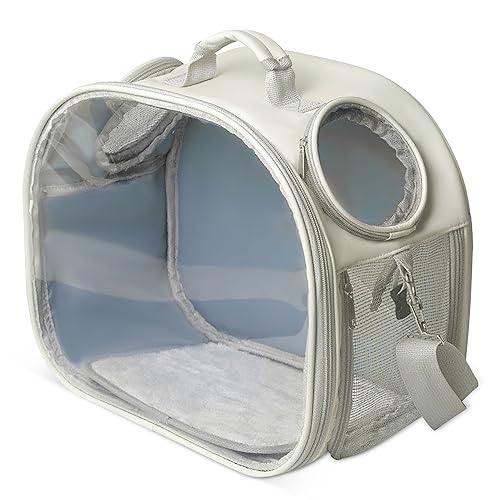 ALLSOPETS Transportbox Katze Hund, Faltbare Haustier Tragetasche für Katzen kleine Hunde Kätzchen, Katzen Handtasche, Atmungsaktiver Transport Ideal für Reisen Camping Wandern, Weiß ALLSOPETS Transportbox Katze Hund, Faltbare Haustier Tragetasche für Katzen kleine Hunde Kätzchen, Katzen Handtasche, Atmungsaktiver Transport Ideal für Reisen Camping Wandern, Weiß von ALLSOPETS