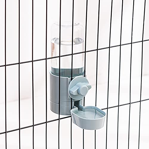 ALLZZY Automatischer Futternapf for Haustiere, Käfig, for Aufhängen, Wasserflasche, Futterbehälter, Spenderschüssel for Welpen, Katzen, Kaninchen, Haustier-Fütterungsprodukt (Color : Water Blue) von ALLZZY