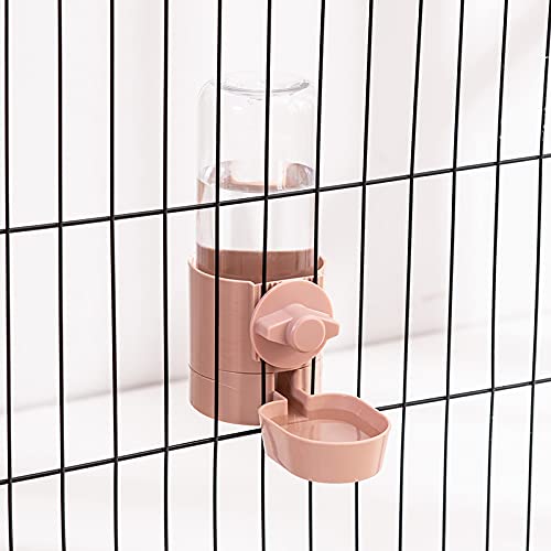 ALLZZY Automatischer Futternapf for Haustiere, Käfig, for Aufhängen, Wasserflasche, Futterbehälter, Spenderschüssel for Welpen, Katzen, Kaninchen, Haustier-Fütterungsprodukt (Color : Water pink) von ALLZZY