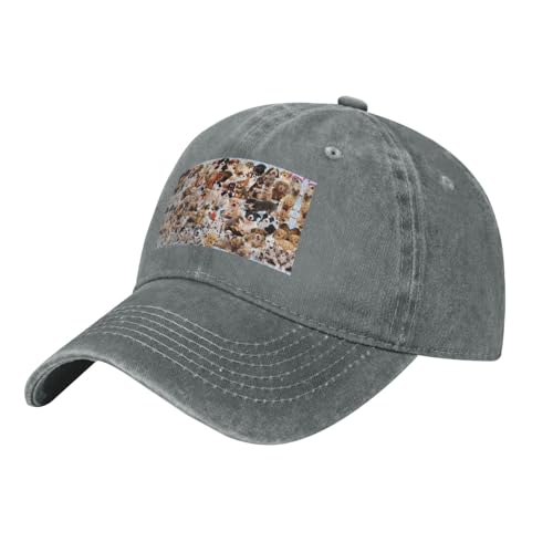 Baseballkappe für Hunde und Erwachsene, aus gewaschenem Denim, für Väter, Laufen, Training, Alltag Baseballkappe für Hunde und Erwachsene, aus gewaschenem Denim, für Väter, Laufen, Training, Alltag von ALLiYa