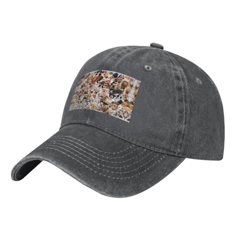 Baseballkappe für Hunde und Erwachsene, aus gewaschenem Denim, für Väter, Laufen, Training, Alltag Baseballkappe für Hunde und Erwachsene, aus gewaschenem Denim, für Väter, Laufen, Training, Alltag von ALLiYa