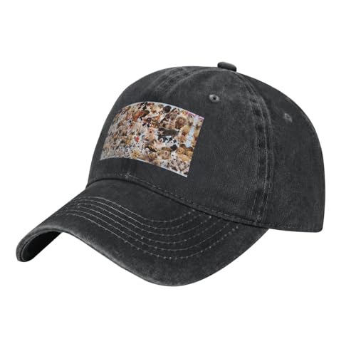 Baseballkappe für Hunde und Erwachsene, aus gewaschenem Denim, für Väter, Laufen, Training, Alltag Baseballkappe für Hunde und Erwachsene, aus gewaschenem Denim, für Väter, Laufen, Training, Alltag von ALLiYa