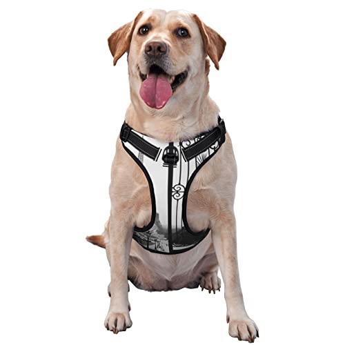 Paris Eiffelturm Haustier-Traktionsweste, Brustgurt, Geschirr, Outdoor, Spaziergang mit dem Hund Paris Eiffelturm Haustier-Traktionsweste, Brustgurt, Geschirr, Outdoor, Spaziergang mit dem Hund von ALLiYa
