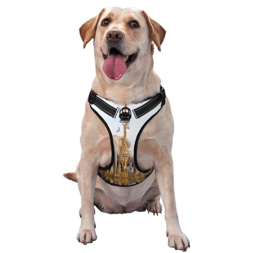 Tiersafari-Haustier-Traktionsweste, Brustgurt, Geschirr, Outdoor, Spaziergang mit dem Hund Tiersafari-Haustier-Traktionsweste, Brustgurt, Geschirr, Outdoor, Spaziergang mit dem Hund von ALLiYa