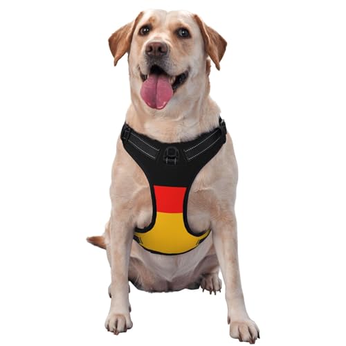 Traktionsweste mit Deutschland-Flagge, Brustgurt, Geschirr, Outdoor, Spaziergang mit dem Hund Traktionsweste mit Deutschland-Flagge, Brustgurt, Geschirr, Outdoor, Spaziergang mit dem Hund von ALLiYa