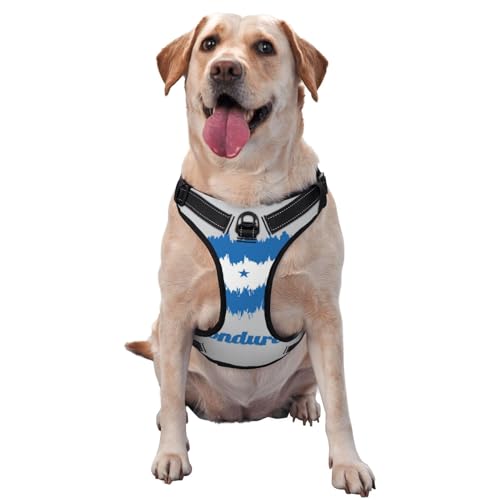 Traktionsweste mit Honduras-Flagge, Brustgurt, Hundegeschirr, für den Außenbereich, mit dem Hund Traktionsweste mit Honduras-Flagge, Brustgurt, Hundegeschirr, für den Außenbereich, mit dem Hund von ALLiYa