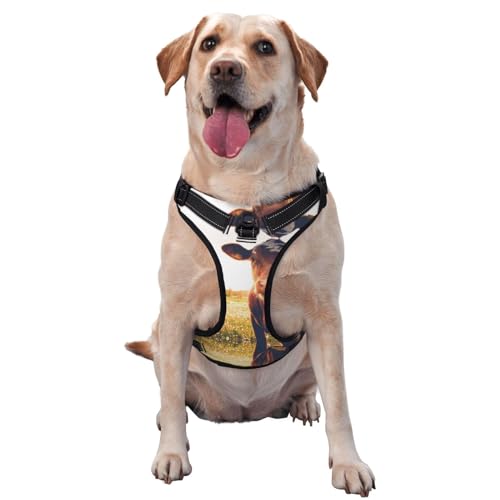 Traktionsweste mit Kuhmotiv, mit Brustgurt, Geschirr für draußen, Spaziergänge mit dem Hund Traktionsweste mit Kuhmotiv, mit Brustgurt, Geschirr für draußen, Spaziergänge mit dem Hund von ALLiYa