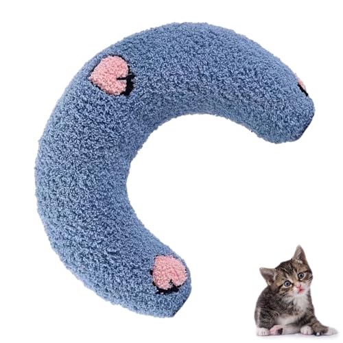 ALNILA Katzenkissen, weiches Entspannungsspielzeug für Haustiere, Katzengraskissen für Katzen und Kätzchen (blau, 1 Stück) von ALNILA