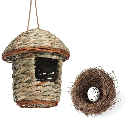 3-teiliges Set künstliches simuliertes Vogelnest kugelförmiges Vogelnest Haus Handgefertigte Weberei hängende Dekoration für Gartenpflanze, Landschaftszubehör, künstliches simuliertes Vogelnisthaus (B 3-teiliges Set künstliches simuliertes Vogelnest kugelförmiges Vogelnest Haus Handgefertigte Weberei hängende Dekoration für Gartenpflanze, Landschaftszubehör, künstliches simuliertes Vogelnisthaus (B von ALOEU