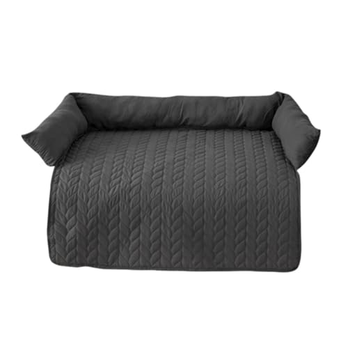 ALOEU Hundesofa, Couchbezug, Bett, Haustierdecke, Matte for große Hunde, Kissen mit Nackenkissen, beruhigendes Katzennest (Color : DN2448H, Size : 75X120X15cm) von ALOEU