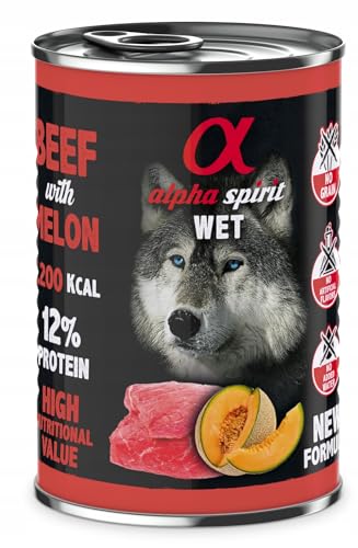 ALPHA SPIRIT Dog Beef with Melon | 6 x 400g Hundefutter nass ALPHA SPIRIT Dog Beef with Melon | 6 x 400g Hundefutter nass von ALPHA SPIRIT
