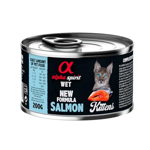 ALPHA SPIRIT Feline Kitten Lachsdose 6 x 200 g von ALPHA SPIRIT