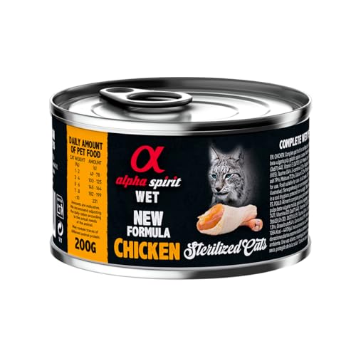 ALPHA SPIRIT Feline sterilisierte Hühnchendose, 6 x 200 g ALPHA SPIRIT Feline sterilisierte Hühnchendose, 6 x 200 g von ALPHA SPIRIT